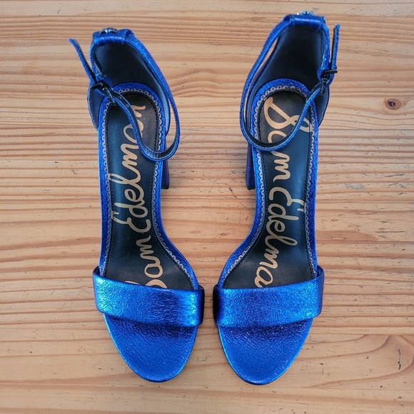 Sam Edelman ankle strap heels size 8 like new! - Picture 2 of 3